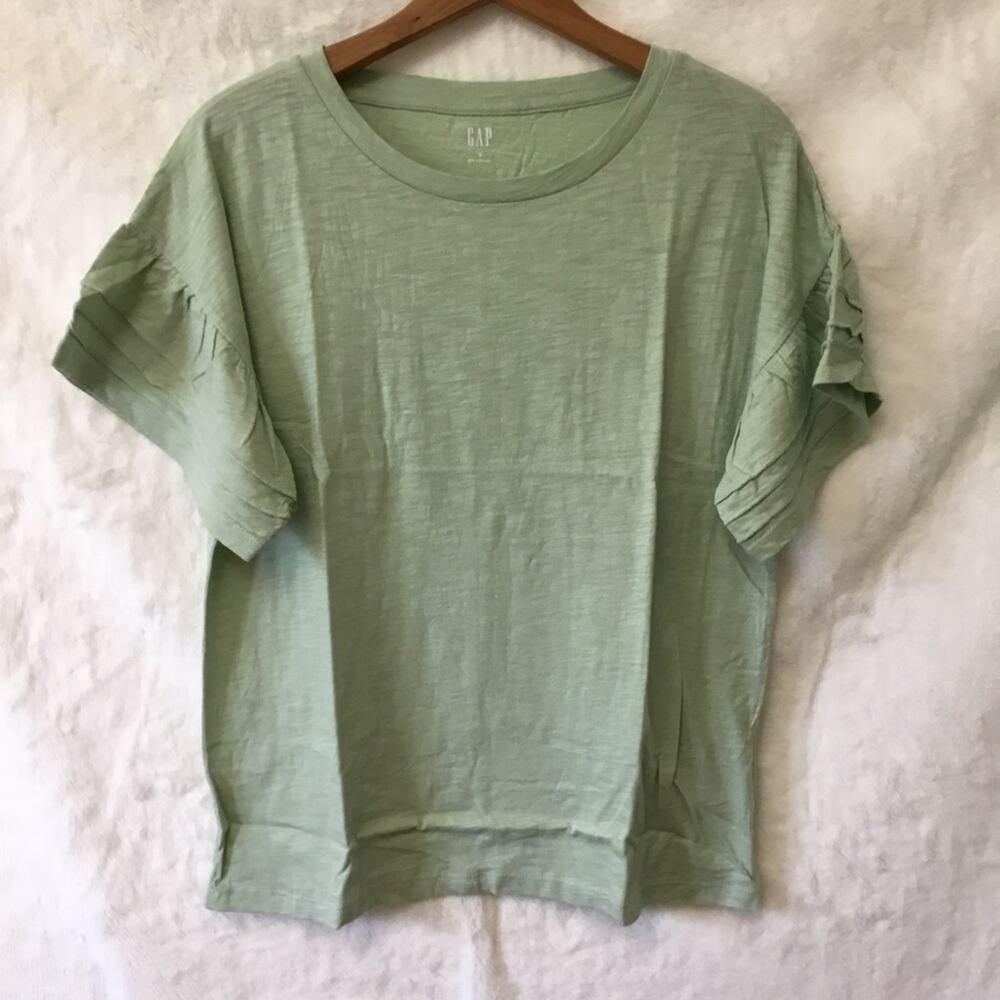 GAP Factory Green Easy Bell Sleeve T-Shirt - Picture 6 of 11